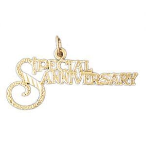 Dazzlers Jewelry Special Anniversary Pendant Necklace Charm Bracelet in Yellow, White or Rose Gold …