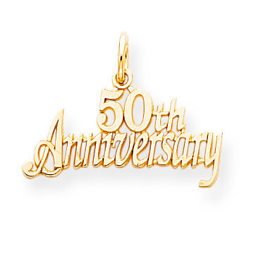 50th Anniversary Charm 10k Gold 10C134, MPN: 10C134, 886774084138