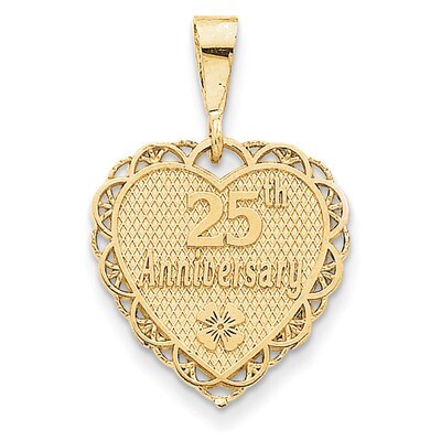 25th Anniversary Charm 14k Gold C1672, MPN: C1672, 886774618173