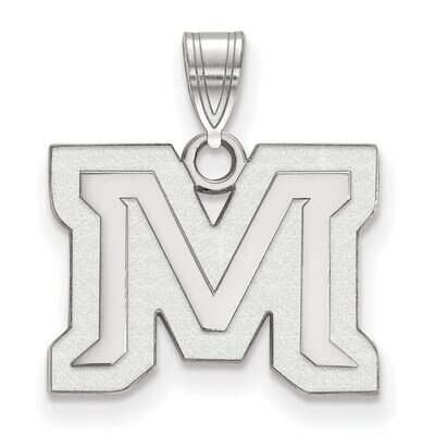 Montana State University Small Pendant 14k White Gold 4W016MTU, MPN: 4W016MTU, 886774841144