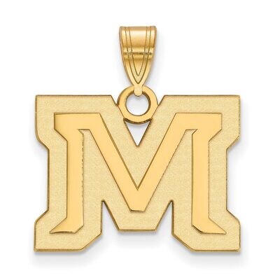 Montana State University Medium Pendant Gold-plated Silver GP017MTU, MPN: GP017MTU, 886774921211