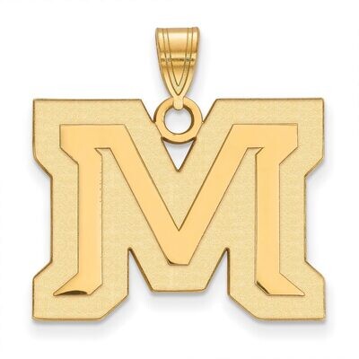 Montana State University Large Pendant 14k Yellow Gold 4Y018MTU, MPN: 4Y018MTU, 886774874975