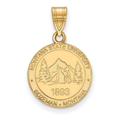 Montana State University Medium Crest Pendant Gold-plated Silver GP025MTU, MPN: GP025MTU, 886774928…