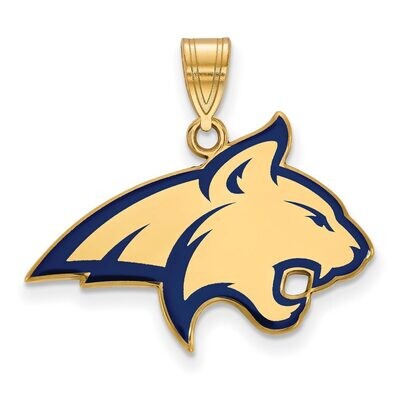 Montana State University Large Enamel Pendant Gold-plated Silver GP012MTU, MPN: GP012MTU, 886774914…
