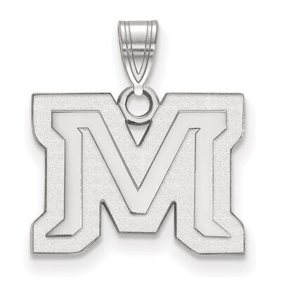 Montana State University Small Pendant Sterling Silver SS016MTU, MPN: SS016MTU, 886774691565