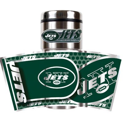 Jets 360 Metallic Wrap 16oz Stainless Tumbler GC3775, MPN: GC3775, 89006334432