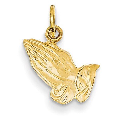 Praying Hands Charm 14k Gold XR323, MPN: XR323, 883957421964