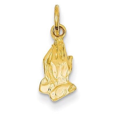 Praying Hands Charm 14k Gold XR770, MPN: XR770, 883957986579