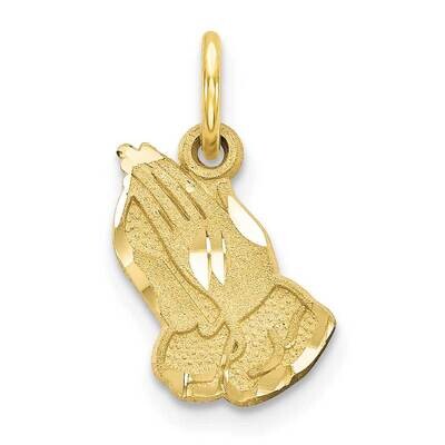 Praying Hands Charm 10k Gold 10ZC1304, MPN: 10ZC1304,