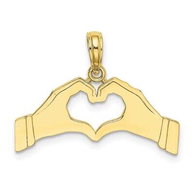 Hands Forming A Heart Charm 10k Gold 10K7109, MPN: 10K7109, 63721818699