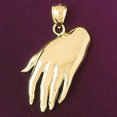 Dazzlers Jewelry Hand Pendant Necklace Charm Bracelet in Yellow, White or Rose Gold 6520, MPN: DZ-6…