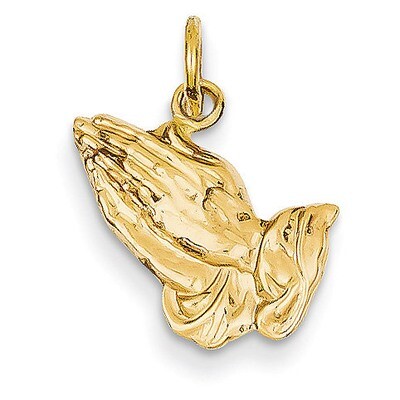 Praying Hands Charm 14k Gold A4890, MPN: A4890, 883957456690