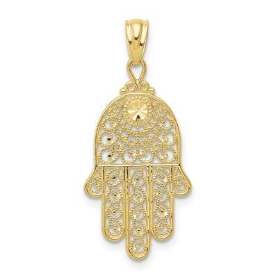 Yellow Gold Hand of God Pendant 10k Gold 10XR1398, MPN: 10XR1398,
