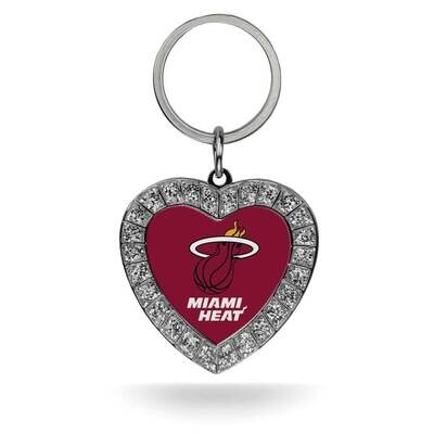 NBA Miami Heat Rhinestone Heart Key Ring GC7915, MPN: GC7915, 94746939748