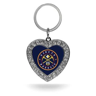 NBA Denver Nuggets Rhinestone Heart Key Ring GC7907, MPN: GC7907, 767345467072