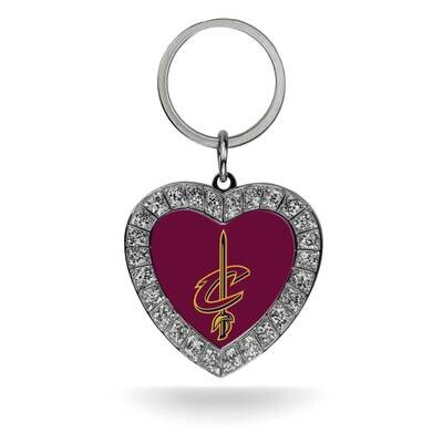 NBA Cleveland Cavaliers Rhinestone Heart Key Ring GC7905, MPN: GC7905, 767345426291