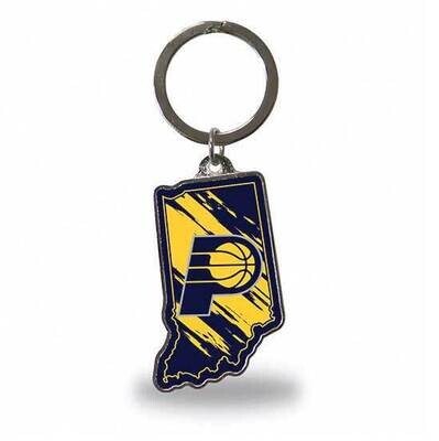 NBA Indiana Pacers-Indiana State Shaped Key Ring GC8023, MPN: GC8023, 767345604811