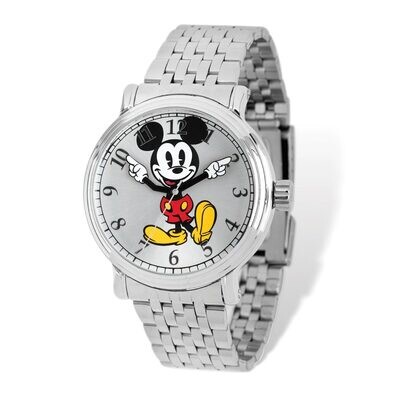Disney Silver Dial Mickey Mouse Watch Adult Size XWA5152, MPN: XWA5152, 843231081239