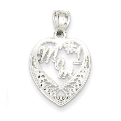 #1 Mom Charm Sterling Silver QC2634, MPN: QC2634, 883957906287