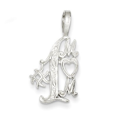 #1 Mom Charm Sterling Silver QC610, MPN: QC610, 883957914435