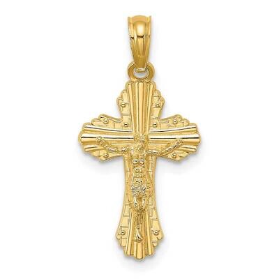 Gold Loves Me Reversible Small Crucifix Charm 14k Gold 3-D K8558, MPN: K8558, 637218083596