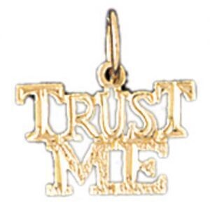 Dazzlers Jewelry Trust Me Pendant Necklace Charm Bracelet in Yellow, White or Rose Gold 10508, MPN:…