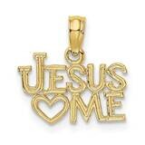 Engraved Jesus Heart Me Charm 10k Gold Polished 10K8379, MPN: 10K8379,