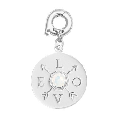 Nikki Lissoni Show Me Your Love Charm Silver-Plated 20mm D1197SM, MPN: D1197SM, 8718819239796
