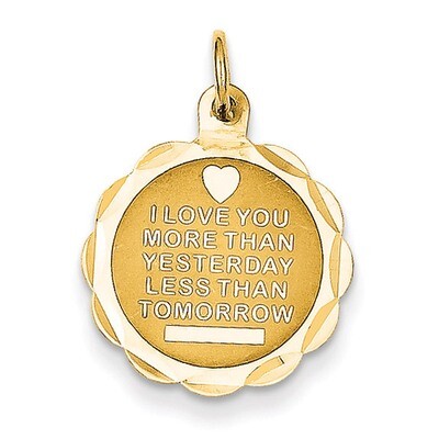 Love Charm 14k Gold XAC494, MPN: XAC494, 883957343327