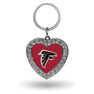 NFL Atlanta Falcons Rhinestone Heart Key Ring GC7931, MPN: GC7931, 94746940218