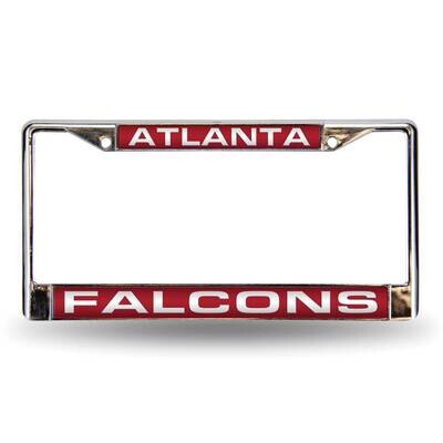 NFL Atlanta Falcons Red Laser Chrome Car License Plate Frame GC7071, MPN: GC7071, 94746402389