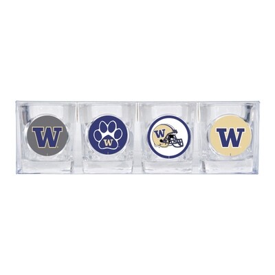 University of Washington 4-piece Shot Glass Set GC3581, MPN: GC3581, 89006483888