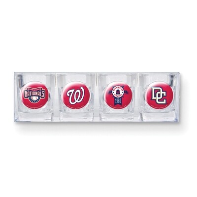 Washington Nationals 4-piece Shot Glass Set GC3571, MPN: GC3571, 89006538984