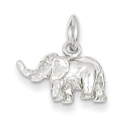 Elephant Charm Sterling Silver QC908, MPN: QC908, 883957917832