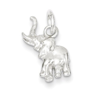 Elephant Charm Sterling Silver QC2552, MPN: QC2552, 883957906089