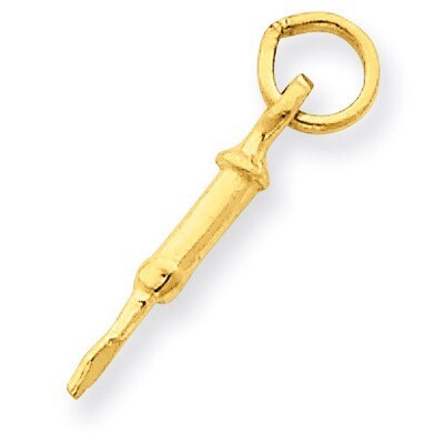 Doctors Syringe Charm 14k Gold A2938, MPN: A2938, 883957853727