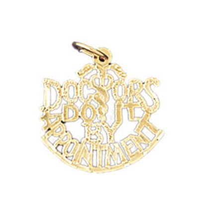 Dazzlers Jewelry Doctors Do It By Appointment Pendant Necklace Charm Bracelet in Yellow, White or R…