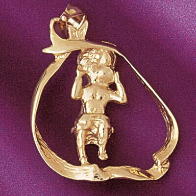 Dazzlers Jewelry Baby Girl Pendant Necklace Charm Bracelet in Yellow, White or Rose Gold 5900, MPN:…
