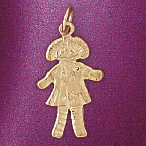 Dazzlers Jewelry Baby Girl Pendant Necklace Charm Bracelet in Yellow, White or Rose Gold 5925, MPN:…