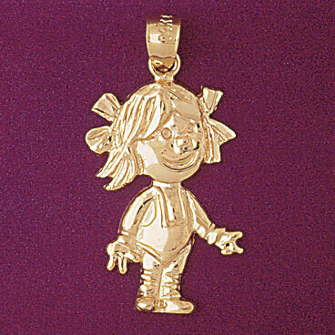 Dazzlers Jewelry Baby Girl Pendant Necklace Charm Bracelet in Yellow, White or Rose Gold 5890, MPN:…