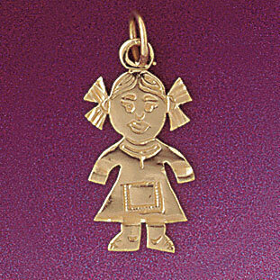 Dazzlers Jewelry Baby Girl Pendant Necklace Charm Bracelet in Yellow, White or Rose Gold 5896, MPN:…