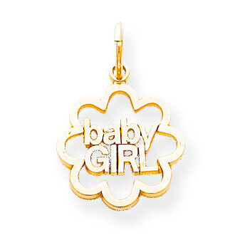 Baby Girl Charm 10k Gold 10C136, MPN: 10C136, 883957343075