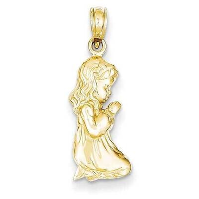 Praying Girl Pendant 14k Gold D1721, MPN: D1721, 637218042036
