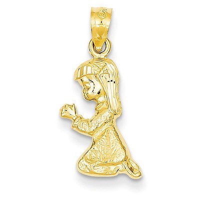 Praying Girl Pendant 14k Gold C3737, MPN: C3737, 191101095283