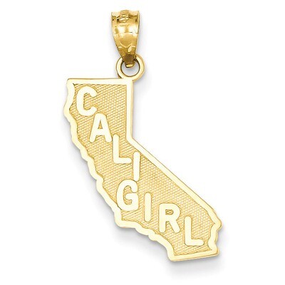 Cali Girl State Pendant 14k Gold C4031, MPN: C4031, 883957029412