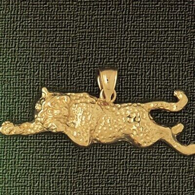 Dazzlers Jewelry Tiger Pendant Necklace Charm Bracelet in Yellow, White or Rose Gold 1719, MPN: DZ-…