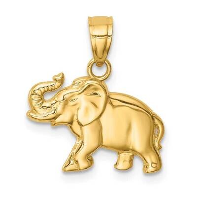 Elephant Pendant 14k Gold C4584, MPN: C4584, 883957608648