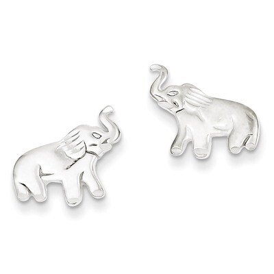 Elephant Post Earrings Sterling Silver QE3314, MPN: QE3314, 886774112534