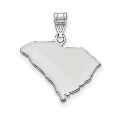 South Carolina State Pendant Charm Sterling Silver Engravable XNA707SS-SC, MPN: XNA707SS-SC, 886774…