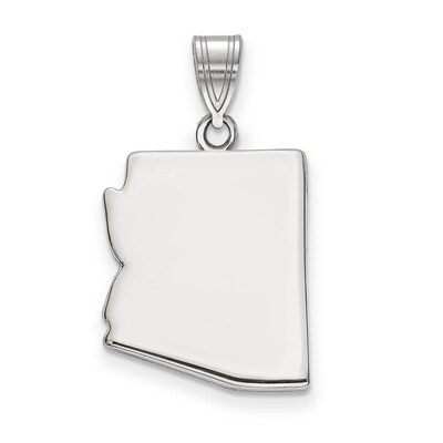 Arizona State Pendant Charm Sterling Silver Engravable XNA707SS-AZ, MPN: XNA707SS-AZ, 886774752860